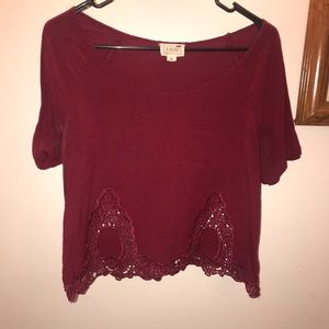 Deep red top